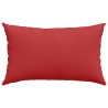 Coussins de canapé 2 pcs Rouge 50 x 30 cm tissu 521660521660