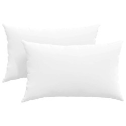 Coussins de canapé 2 pcs Blanc 50 x 30 cm tissu 521661521661