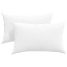 Coussins de canapé 2 pcs Blanc 50 x 30 cm tissu 521661521661