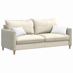 Coussins de canapé 2 pcs Blanc 50 x 30 cm tissu 521661521661