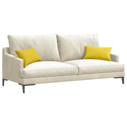 Coussins de canapé 2 pcs Jaune clair 50 x 30 cm tissu 521662521662
