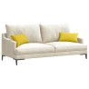 Coussins de canapé 2 pcs Jaune clair 50 x 30 cm tissu 521662521662