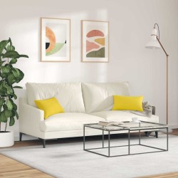 Coussins de canapé 2 pcs Jaune clair 50 x 30 cm tissu 521662521662