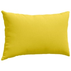 Coussins de canapé 2 pcs Jaune clair 50 x 30 cm tissu 521662521662