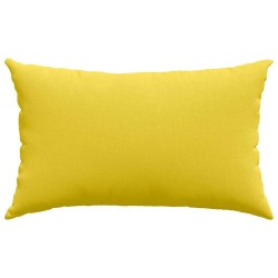 Coussins de canapé 2 pcs Jaune clair 50 x 30 cm tissu 521662521662