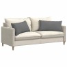 Coussins de canapé 2 pcs Gris foncé 80 x 40 cm tissu 521663521663