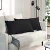 Coussins de canapé 2 pcs Noir 80 x 40 cm tissu 521664521664