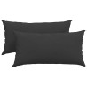 Coussins de canapé 2 pcs Noir 80 x 40 cm tissu 521664521664