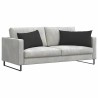 Coussins de canapé 2 pcs Noir 80 x 40 cm tissu 521664521664