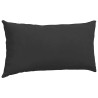 Coussins de canapé 2 pcs Noir 80 x 40 cm tissu 521664521664