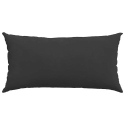 Coussins de canapé 2 pcs Noir 80 x 40 cm tissu 521664521664