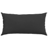 Coussins de canapé 2 pcs Noir 80 x 40 cm tissu 521664521664