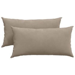 Coussins de canapé 2 pcs Taupe 80 x 40 cm tissu 521666521666