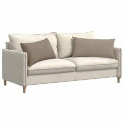 Coussins de canapé 2 pcs Taupe 80 x 40 cm tissu 521666521666