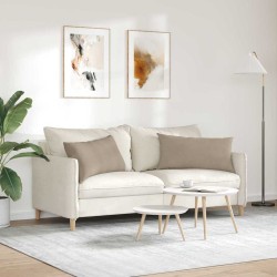 Coussins de canapé 2 pcs Taupe 80 x 40 cm tissu 521666521666