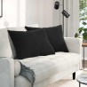 Coussins de canapé 2 pcs Noir 70 x 50 cm 521667521667