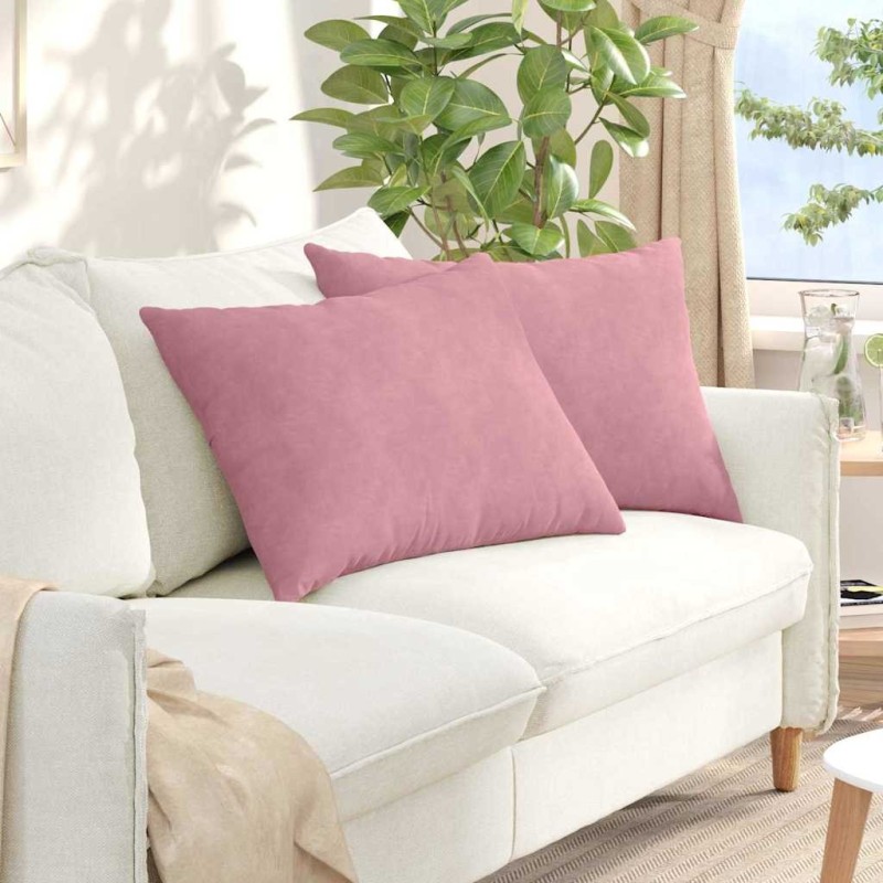 Coussins de canapé 2 pcs Rose 70 x 50 cm 521668521668