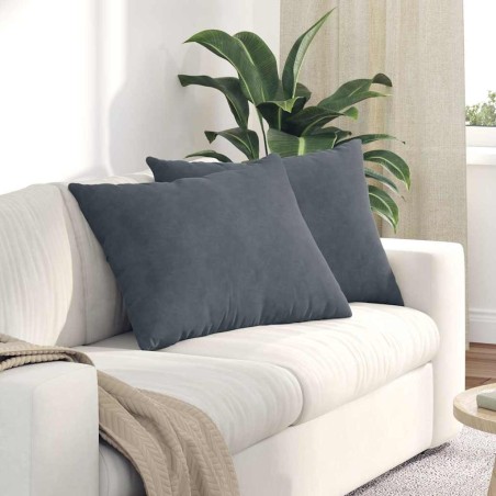Coussins de canapé 2 pcs Gris foncé 70 x 50 cm 521671521671