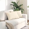 Coussins de canapé 2 pcs Crème 60 x 40 cm 521675521675