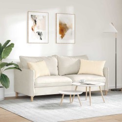 Coussins de canapé 2 pcs Crème 60 x 40 cm 521675521675