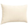 Coussins de canapé 2 pcs Crème 60 x 40 cm 521675521675
