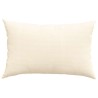 Coussins de canapé 2 pcs Crème 60 x 40 cm 521675521675