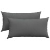 Coussins de canapé 2 pcs Gris foncé 80 x 40 cm tissu 521676521676