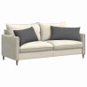Coussins de canapé 2 pcs Gris foncé 80 x 40 cm tissu 521676521676