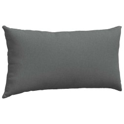 Coussins de canapé 2 pcs Gris foncé 80 x 40 cm tissu 521676521676