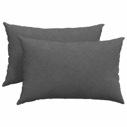 Coussins de canapé 2 pcs Gris foncé 60 x 40 cm 521677521677