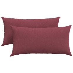 Coussins de canapé 2 pcs Bordeaux 80 x 40 cm tissu 521678521678