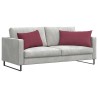 Coussins de canapé 2 pcs Bordeaux 80 x 40 cm tissu 521678521678