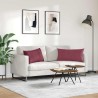 Coussins de canapé 2 pcs Bordeaux 80 x 40 cm tissu 521678521678