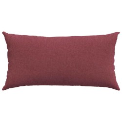 Coussins de canapé 2 pcs Bordeaux 80 x 40 cm tissu 521678521678