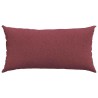 Coussins de canapé 2 pcs Bordeaux 80 x 40 cm tissu 521678521678