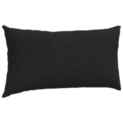 Coussins de canapé 2 pcs Noir 80 x 40 cm tissu 521679521679