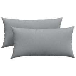 Coussins de canapé 2 pcs Gris clair 80 x 40 cm tissu 521680521680