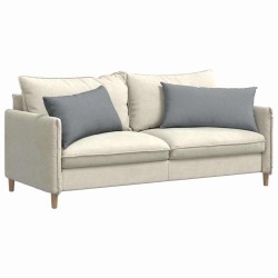 Coussins de canapé 2 pcs Gris clair 80 x 40 cm tissu 521680521680