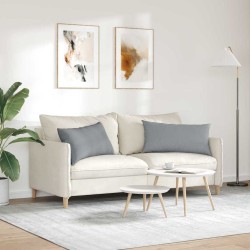 Coussins de canapé 2 pcs Gris clair 80 x 40 cm tissu 521680521680