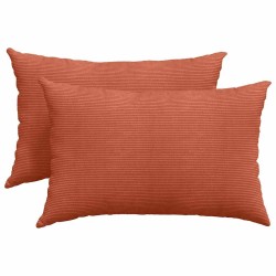 Coussins de canapé 2 pcs Rouge orange 60 x 40 cm 521682521682