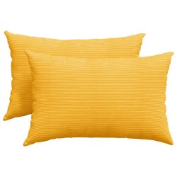 Coussins de canapé 2 pcs Jaune clair 60 x 40 cm 521683521683