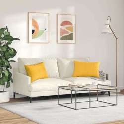 Coussins de canapé 2 pcs Jaune clair 60 x 40 cm 521683521683