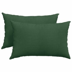 Coussins de canapé 2 pcs Vert foncé 60 x 40 cm 521684521684
