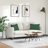 Coussins de canapé 2 pcs Vert foncé 60 x 40 cm 521684521684