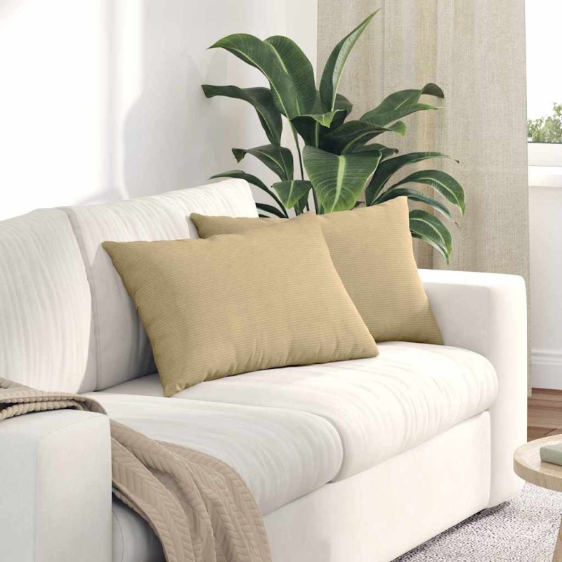 Coussins de canapé 2 pcs Vert gris 60 x 40 cm 521685521685