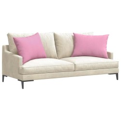 Coussins de canapé 2 pcs Rose 70 x 50 cm tissu 521686521686