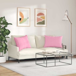 Coussins de canapé 2 pcs Rose 70 x 50 cm tissu 521686521686