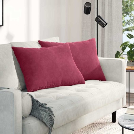 Coussins de canapé 2 pcs Bordeaux 70 x 50 cm 521687521687