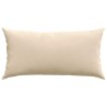 Coussins de canapé 2 pcs Crème 80 x 40 cm tissu 521688521688