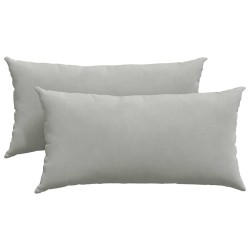 Coussins de canapé 2 pcs Gris clair 80 x 40 cm tissu 521690521690